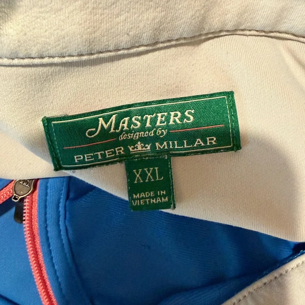 Masters by Peter Millar Long Sleeve Quarter Zip Size XXL Light Blue